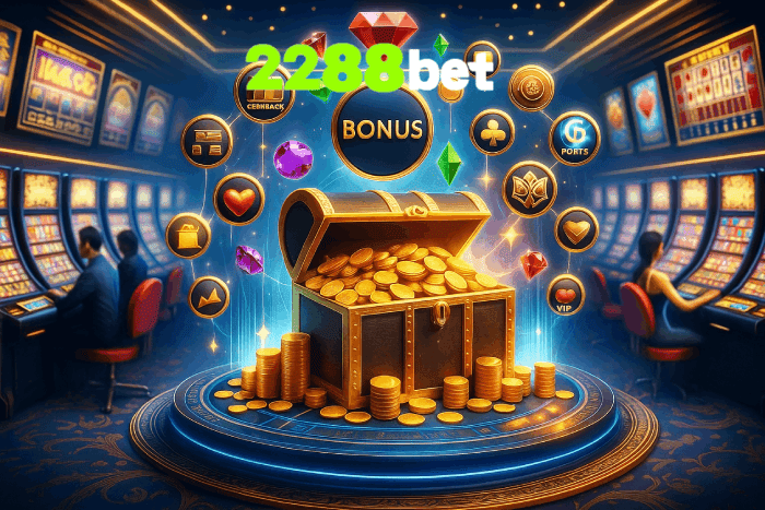 Baú de bônus Cassino 2288BET prêmios e recompensas